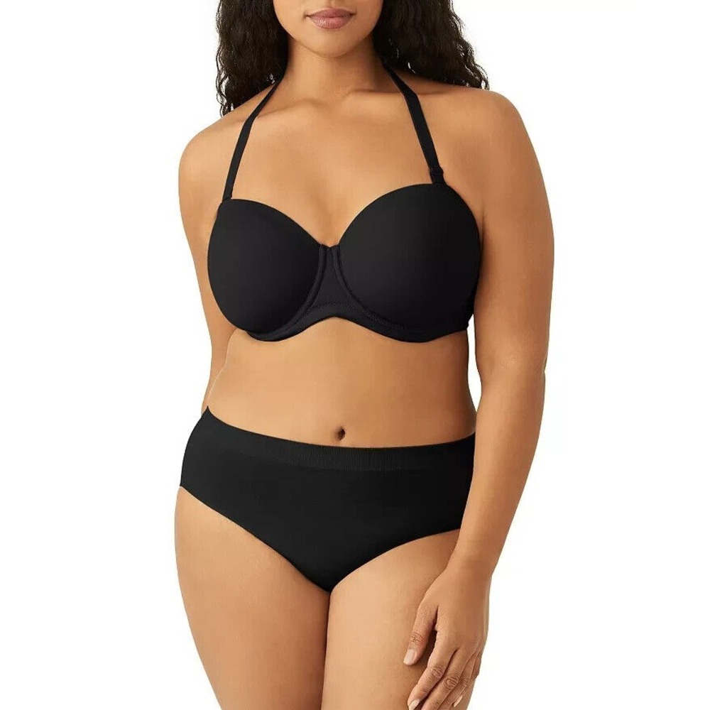 Wacoal Red Carpet Strapless Full Bust Underwire Bra Black Size 36B 36‎ B NEW